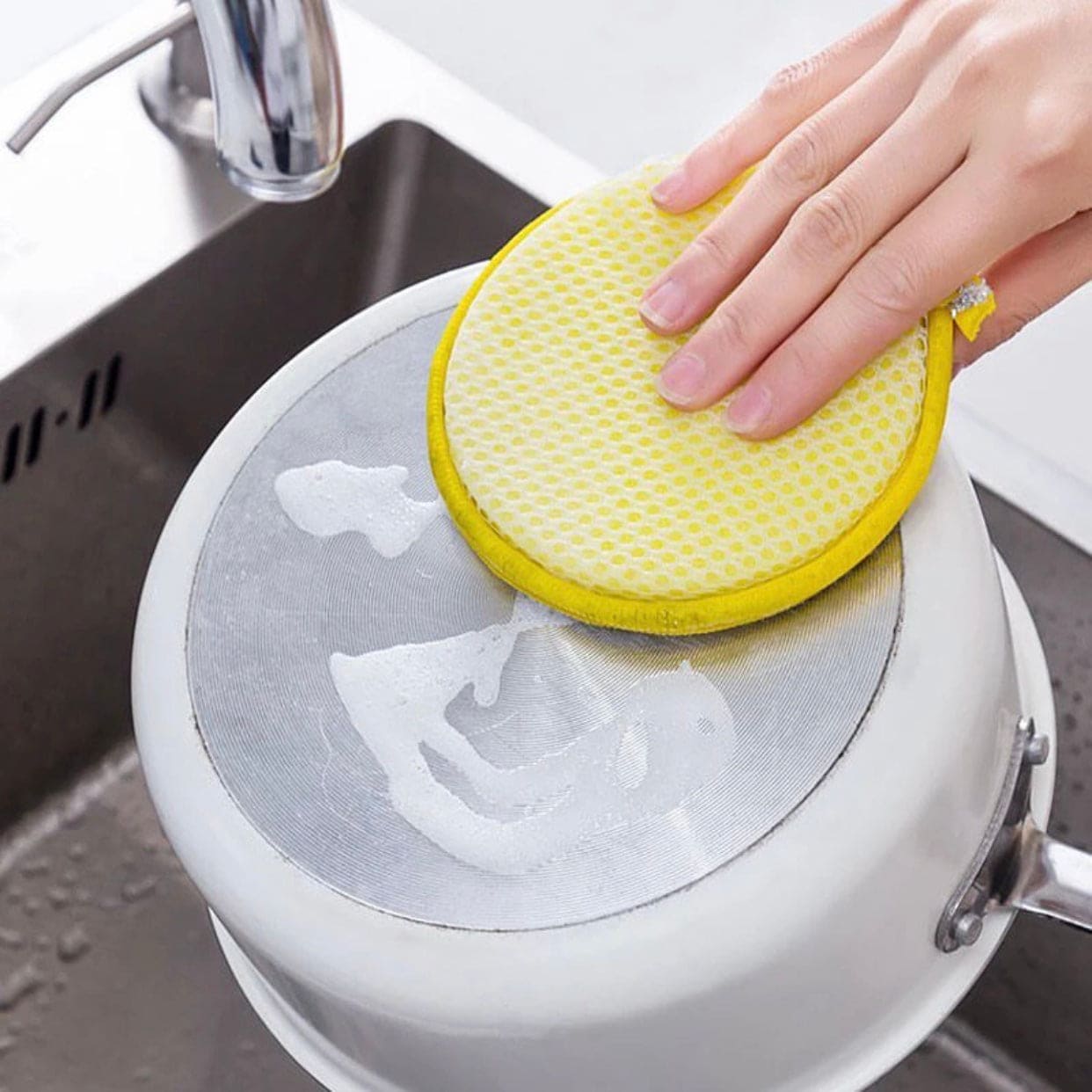 Double Sided Dishwashing Sponge, Pan Pot Dish Wash Sponge, Tableware Dish Washing Brush Double Sided Dishwashing Sponge, Pan Pot Dish Wash Sponge, Tableware Dish Washing Brush